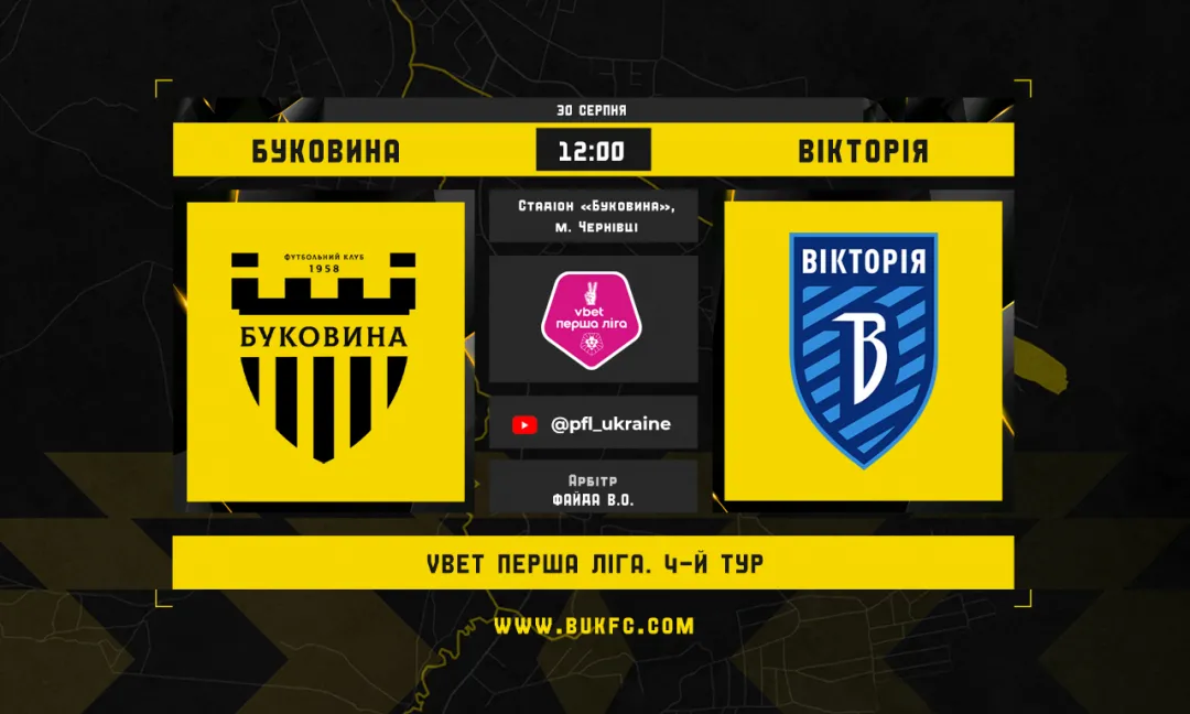 «Буковина» - «Вікторія». Анонс матчу 4-го туру VBET Першої ліги