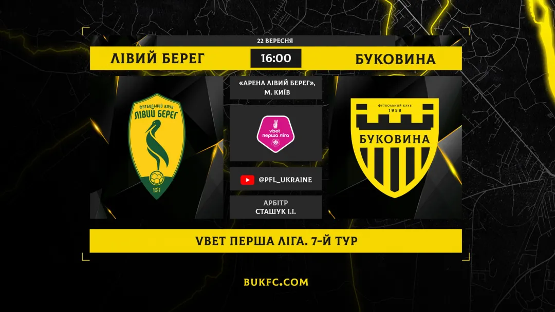 «Лівий берег» - «Буковина»: виїзне випробування для «жовто-чорних» після перемоги над «Карпатами»