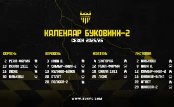 «Буковина-2» дебютує у Другій лізі домашнім матчем з «Реал Фармою»