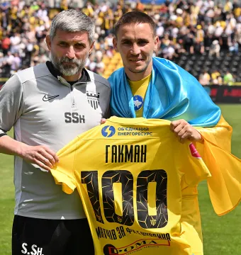 Василь Гакман зіграв 100-й матч за «Буковину»