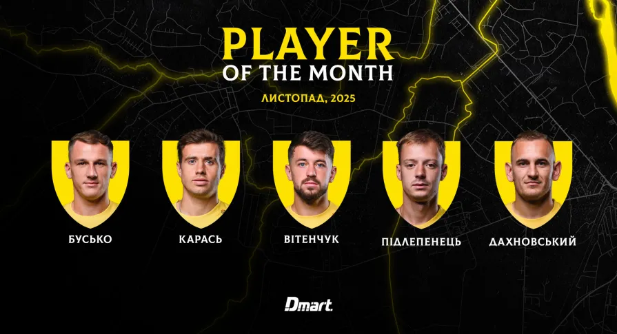 Обирай найкращого гравця «Буковини» у листопаді! 