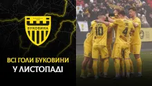 Усі забиті м'ячі «Буковини» в листопаді (ВІДЕО)